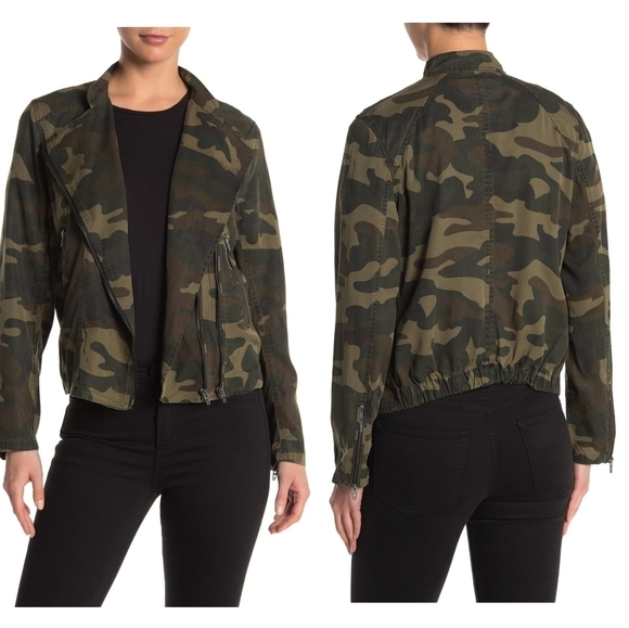 🆕 BlankNYC | NWT Camo military Moto Jacket green - Picture 3 of 7